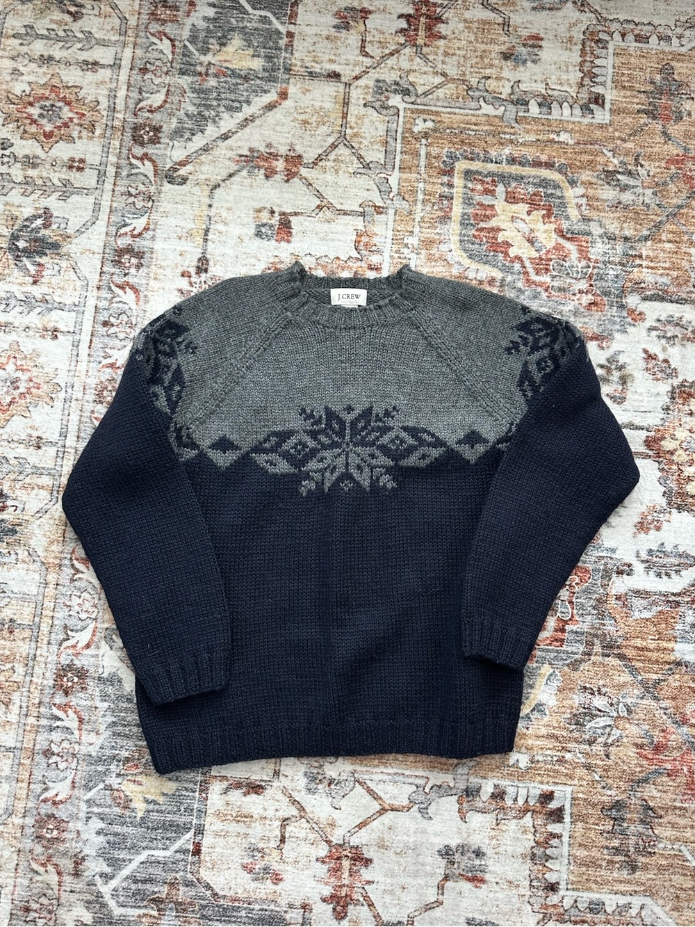 Vintage 90’s J.Crew Hand Knit Wool Sweater XS